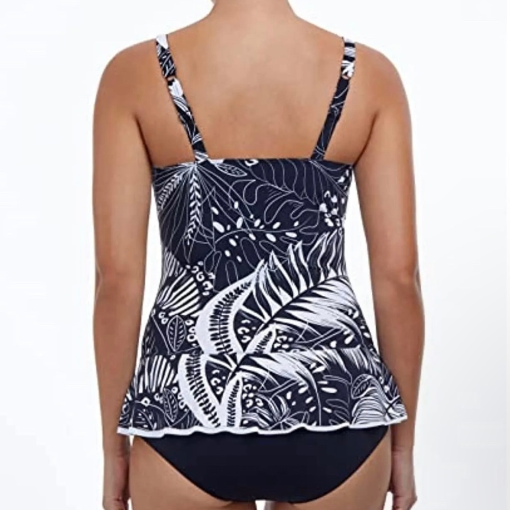 Profile by Gottex Womens Swimwear Underwire One-Piece Black Size 12D slimming - Picture 2 of 3